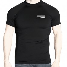 Camiseta Térmica STE Manga Corta Negra