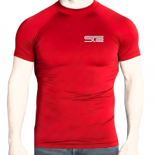 Camiseta Térmica STE Manga Corta Roja