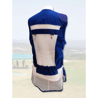 Chaleco STE Azul Royal /  Red Blanca / Piel Azul Royal
