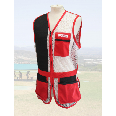 Chaleco STE Rojo / Red Blanca / Piel Negra