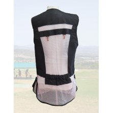 Chaleco STE Negro / Red Blanca / Piel Negra