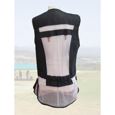 Chaleco STE Negro / Red Blanca / Piel Negra