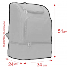 Mochila con zapatillero STE Azul Negra