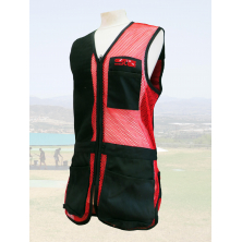 Chaleco STE Negro / Red Roja / Piel Negra