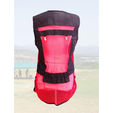 Chaleco STE Negro / Red Roja / Piel Negra
