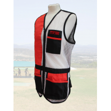 Chaleco STE Negro / Red Blanca / Piel Roja