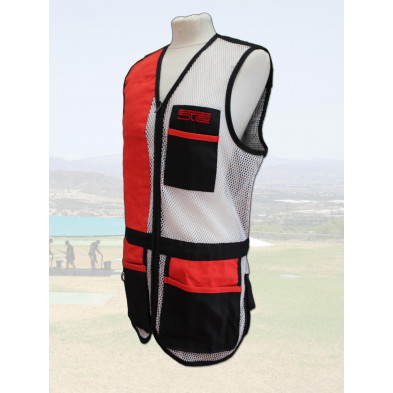 Chaleco STE Negro / Red Blanca / Piel Roja