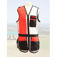 Chaleco STE Negro / Red Blanca / Piel Roja