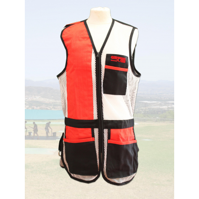 Chaleco STE Negro / Red Blanca / Piel Roja